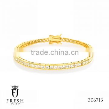 306713 Tennis bracelet inlay 2.5mm - Wholesale Gold Plated Jewellery, Gold Plated Jewellery Manufacturer, CZ Cubic Zircon AAA