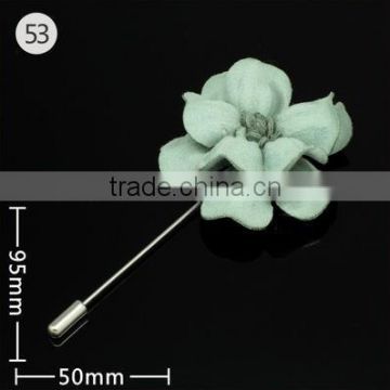Hign-end Mans Plastic Jasmine Flower Lapel Pins,Apple Green Corsage For Men                        
                                                Quality Choice