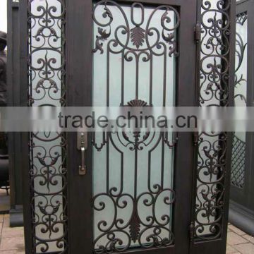 Top-selling newest modern wrought iron double doors