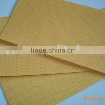 Synthetic chamois car cleaning cloth (PU coating, perforation)