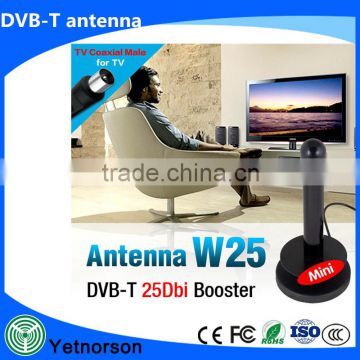 Digital active tv antenna indoor TW25 25dBi high gain HDTV HD VHF DVB T2 DTV antenna IEC/F male connector                        
                                                Quality Choice
