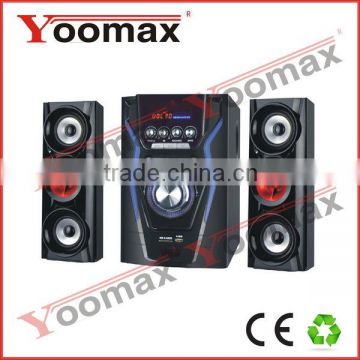 home theater speaker full function- high power 2.1 channel system for home use,USB,SD,FM remote control,LED Display