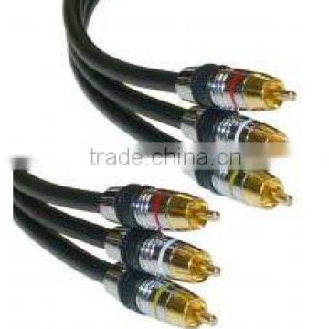 Golden plated RCA cables