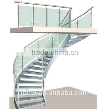 decorative interior curved stairs design/curved staircase