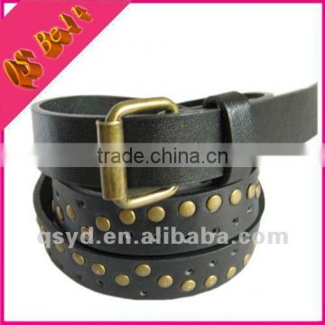 fashion studded ladies leather belts