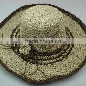 China supplier top sell creative 100% nature crochet straw hat