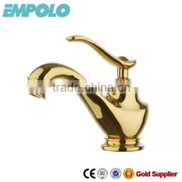 Golden Finished Solid Brass Hot and Cold Basin Tap 96 1101G