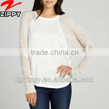 Ivory And Nude Semi-Sheer lady new design shirts 2013