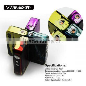 VTM 150 watt box mod Vape Connexx temperature control ,high quality chip box mod