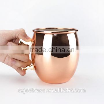 solid stainless steel mug for moscow mule                        
                                                Quality Choice
