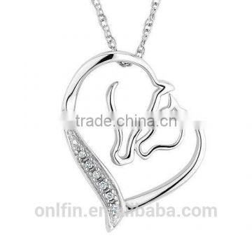 Jewelry in Silver Horse Love Pendant
