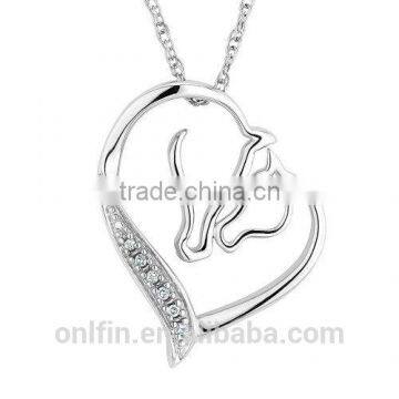 Jewelry in Silver Horse Love Pendant