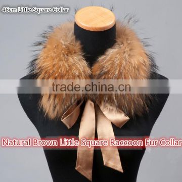 Wholesale Price Raccoon Fur Collar for Women Clothes