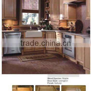 Maple Kitchen Cabinet in Natural Finish