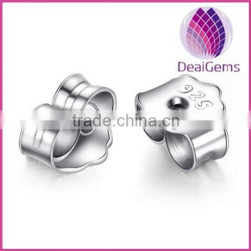 Wholesale price sterling silver stamped 925 earring flat back stud finding
