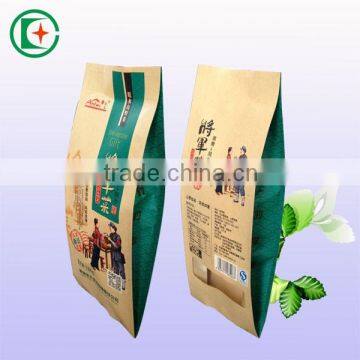 Best quality waterproof craft coated paper bags edge sealing bag with window