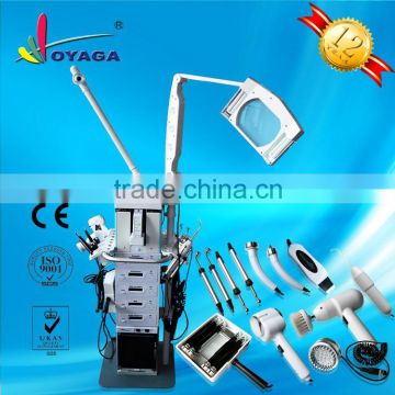 Hot sale 19 in 1 multifunction facial beauty machine with magnifying lamp