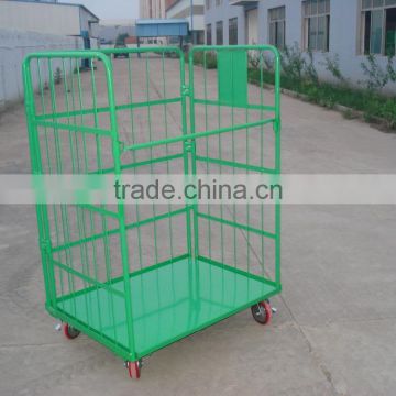 A frame supermarket roll cage,transport wire container