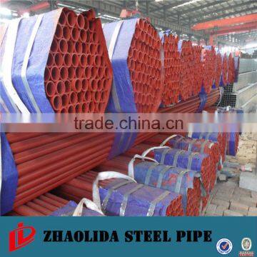 Round galvanized pipe for greenhouse construction and scaffolding pipe