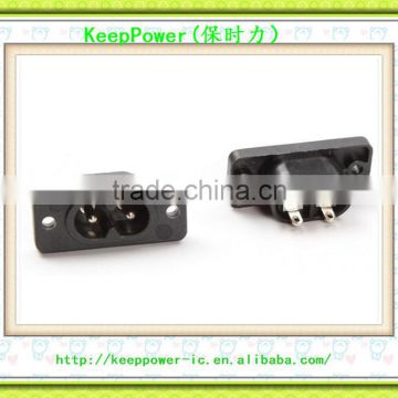 AC power outlet Character socket 8-pin two feet can be welded wire socket power supply two core NK8-3
