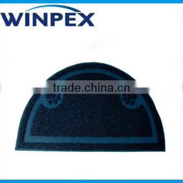 PVC Semi-circle shape Cat litter mat, Cat floor mat, PVC Pet mat