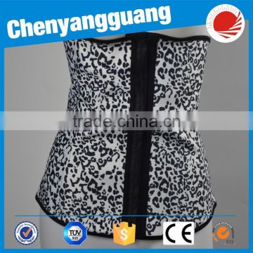 CYG-4 spiral steel bones animal pattern waist cincher lady belt