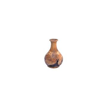 Delicately Hand Carved Wooden Root Medium Natural Vases