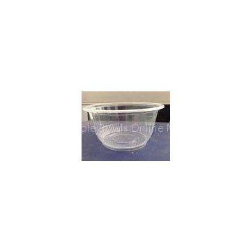 500ml Clear Disposable Plastic Cups Round Bowl For Ice Cream PP