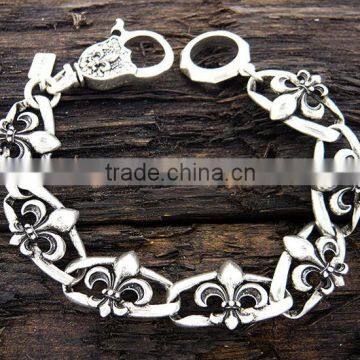 2013 Newest Trendy Fleur De Lis Shape Link Men Bracelet