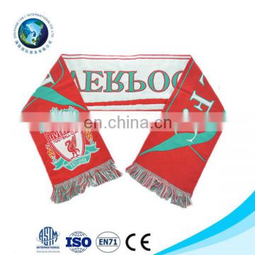 2016 Best Selling Sports Scarf Knitted Football Team scarf