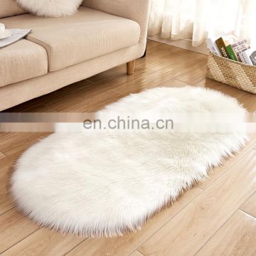 new design home carpet microfiber synthetic sheepskin faux fur rug
