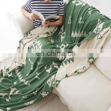RAWHOUSE knitted cotton 100 throw blanket air conditioner blanket