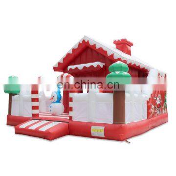 Lovely Gift Inflatable Christmas Castle Playground Small Inflatable Bouncer For Kids