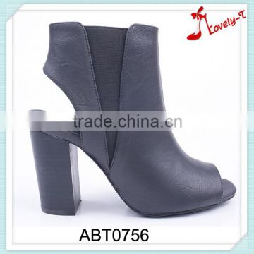 Insolent woman sexy summer slingback open toe high heel boots with side zipper