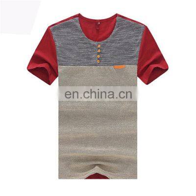 Fashion T Shirt Casual Patchwork Short Sleeve High Quality T Shirt For Men