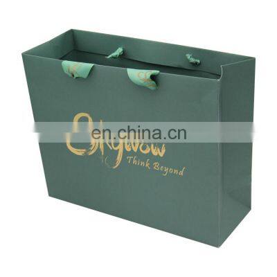 craft kraft custom shopping paper bag with logo making machine with ribbon handle