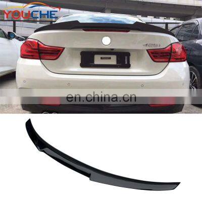 M4 Style ABS Rear Trunk Spoiler Wing for BMW 4 series F32 Rear Lip Spoiler 2 Door Coupe 2014-2018