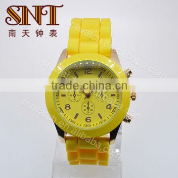 SNT-SI036B fashion quartz silicone watch large face custom silicone watch