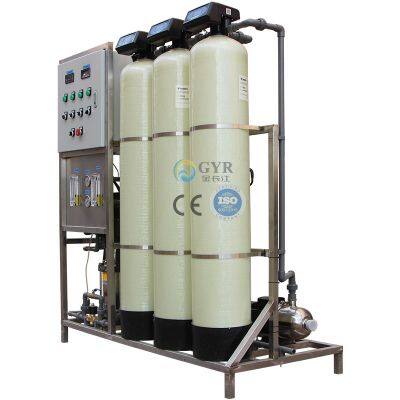 1 ton pure water equipment reverse osmosis 1000L industrial water purification water quality processor