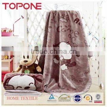 Wholesale warm soft feeling cheap animals designs blanket