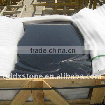 shanxi black granite tombstone for russian market