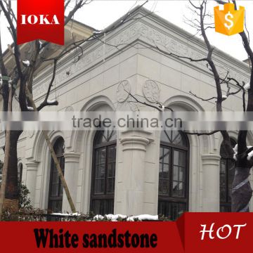 white natural stone for external cover