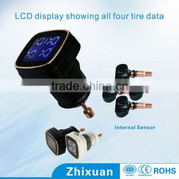 0-116 Psi LCD display tire pressure sensor kits with 2 years lifetime, Zhixuan tpms sensor for opel