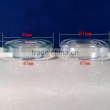 glass airtight lid for glass jars transparent glass lid for candle jar glass canister lid wholesale                        
                                                Quality Choice