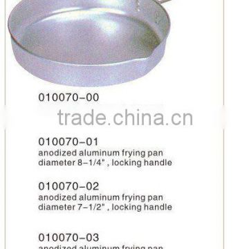 Anodized alum. frying pan