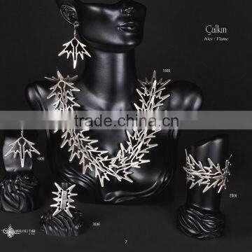 Fashion turkish style silver plated necklace Calkin 1506