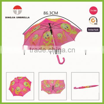 2015 new fashion funny style kids straight umbrella blunt umbrella for sale