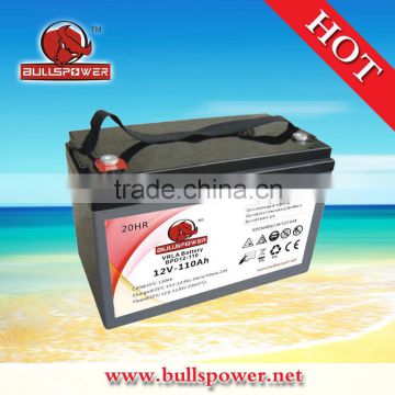 12v 110ah deep cycle battery solar panel with integrated battery