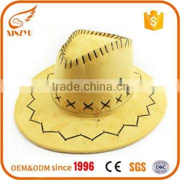 Wholesale cheap kids cowboy hats fashion yellow mini cowboy hats