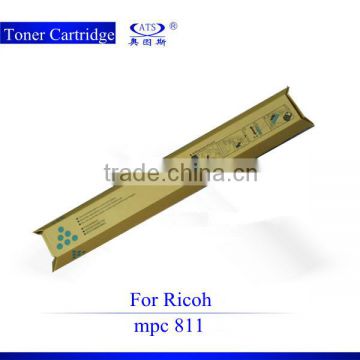 Factory selling grade A quality for ricoh mpc811 toner cartridge CMYK color copier spare parts